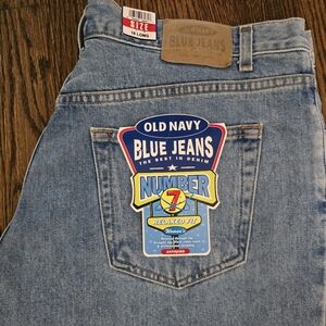 NWT Y2K OLD NAVY #7 Womens Relaxed Fit Blue Jeans 18 Long